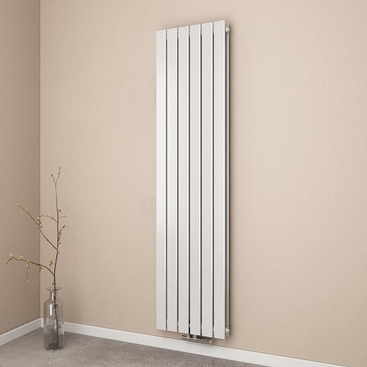 Actual product image Emke Radiator, Flat Radiator with Central Connection, White 180x46cm 1670W Double Layers (1670 W)