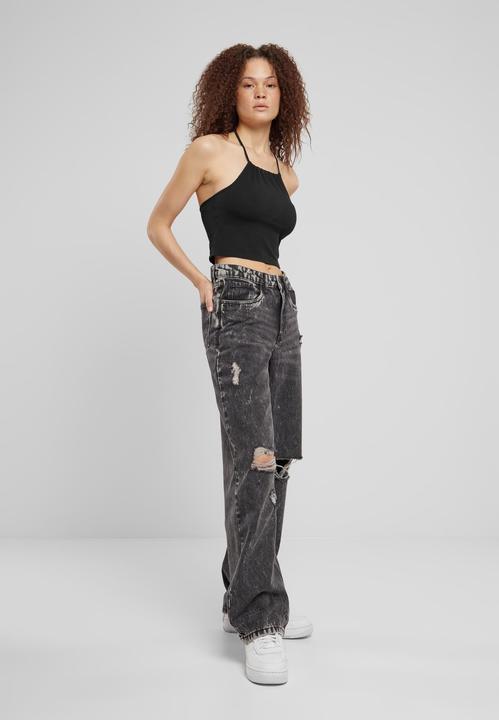 Produktbild Urban Classics Ladies Cropped Neckholder Top 2-Pack (XXL)
