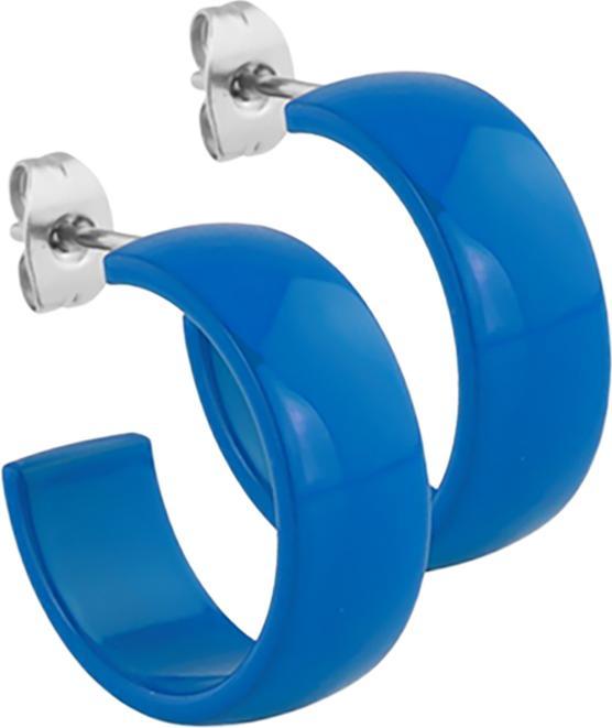 Star Piercing Ohrstecker blau rund abgerundet 8x20 (ohne Messing, Chirurgenstahl 316L)