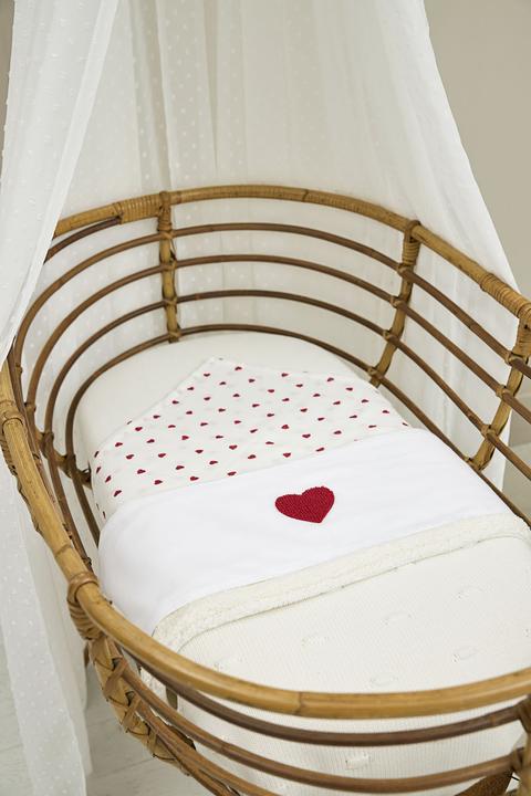 Produktbild Meyco Sweet Heart musselin mullwindeln - 3er pack (70 cm, 70 cm)