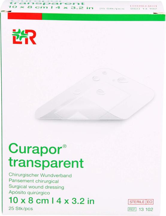 Actual product image Curapor Wundverband 8x10cm transparent (25 x)