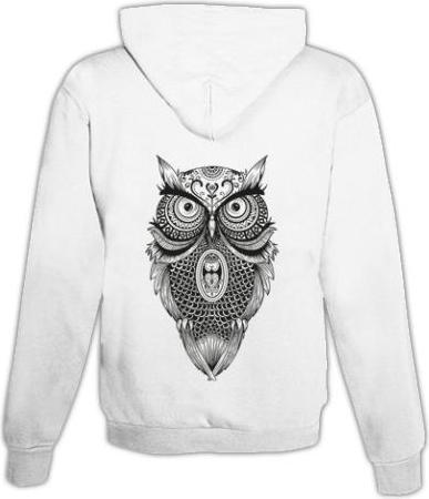 Immagine prodotto Schwesternuhr Felpa con cappuccio Mandala Owl Unisex (L)