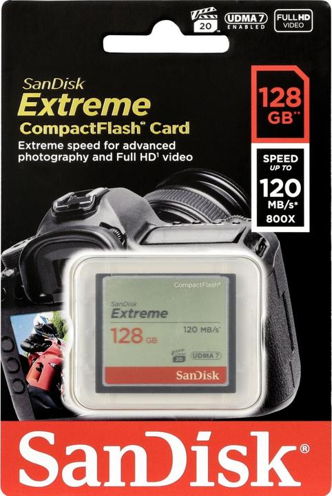 Produktbild SanDisk Extreme Compact Flash, 800x (128 GB, CF)