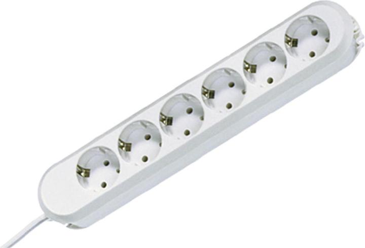 Image du produit Bachmann Bloc multiprise Smart 6x blanc 5m 5,0 m câble d'alimentation, vissé (vis réutilisables) reconnecter (6 x, CEE 7/3, 5 m)