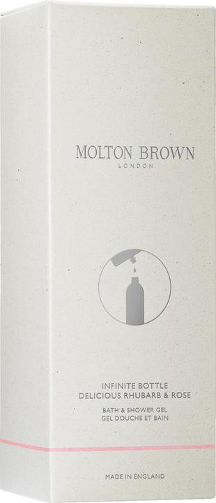 Immagine prodotto Molton Brown Delizioso gel bagno e doccia in bottiglia infinita al rabarbaro e alla rosa (400 ml)