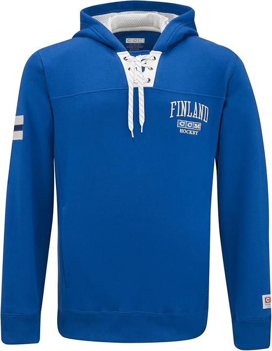 Image du produit CCM FHO22AFI AD FLAG HOODIE TEAM FINNLAND Bleu classique 2XL (4057803) (XXL)