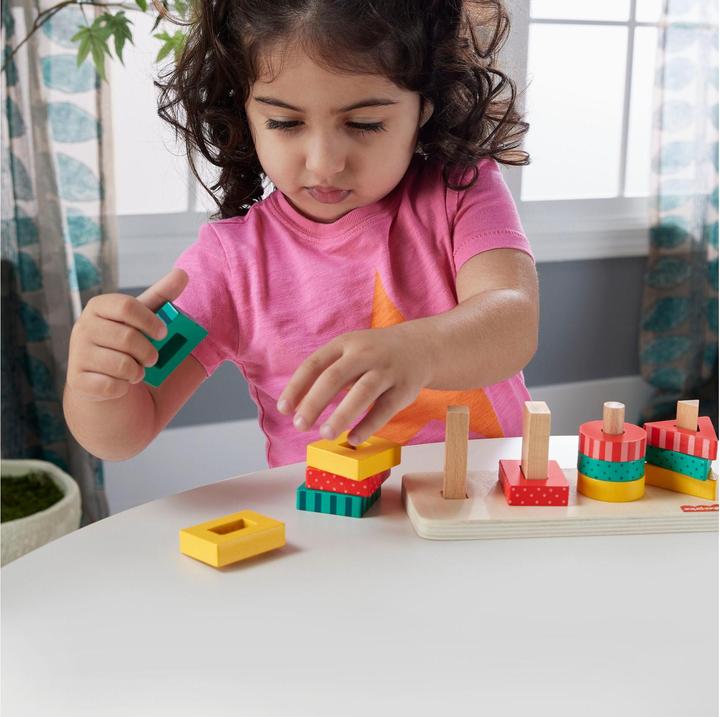 Produktbild Fisher-Price Buntes Holz-Stapelspielset