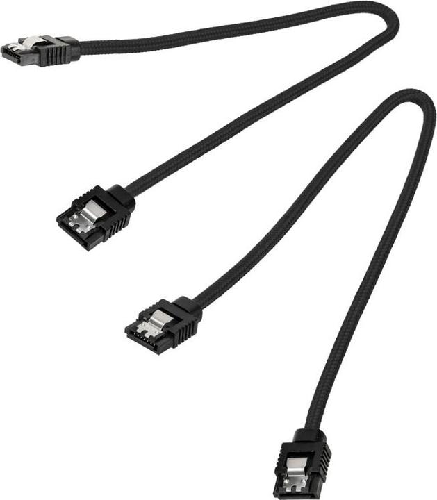 Actual product image Corsair Premium Sleeved SATA 2-pack
