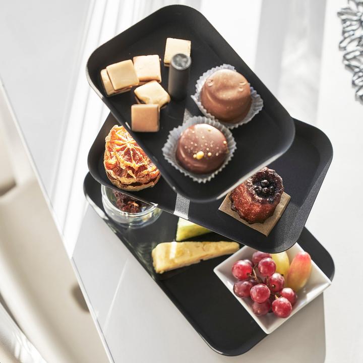 Actual product image Yamazaki 3-tier etagere with swivelling shelves TOWER