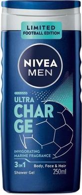NIVEA Shower gel for men Ultra Charge (Shower Gel) 250 ml (250 ml)
