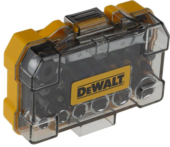 Produktbild DeWalt Schrauber Bit und RatschenSet (Innensechsrund TX M20, Innensechsrund TX M30, Innensechsrund TX M10, Innensechsrund TX M15, Innensechsrund TX M25, Innensechsrund TX M40, Kreuz Pozidriv PZ M2, Kreuz Phillips PH M3, Kreuz Pozidriv PZ M3, Kreuz Phillips PH M1, Kreuz Phillips PH M2, Kreuz Pozidriv PZ M1)