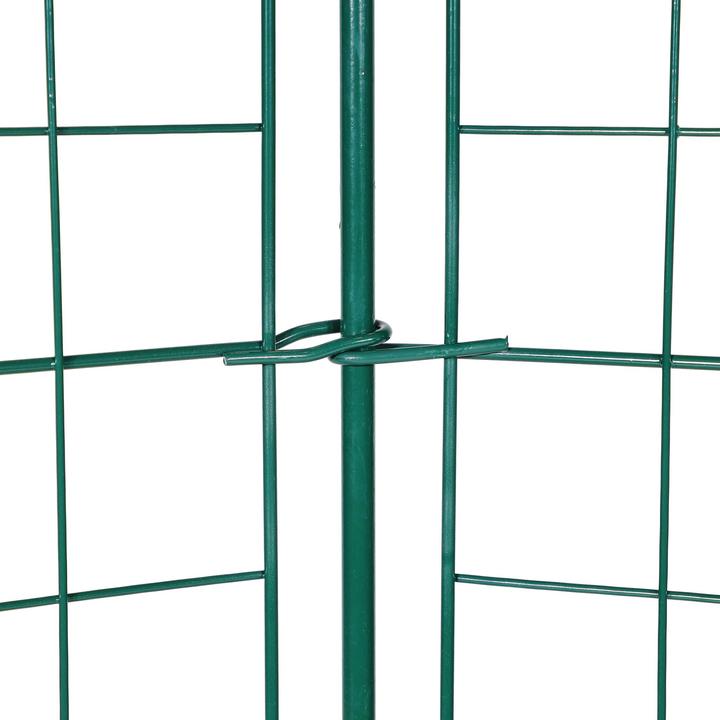 Produktbild Wiltec Gartenzaun Set 5 Elemente Oberbogen Teichzaun Maschendrahtzaun Steckzaun