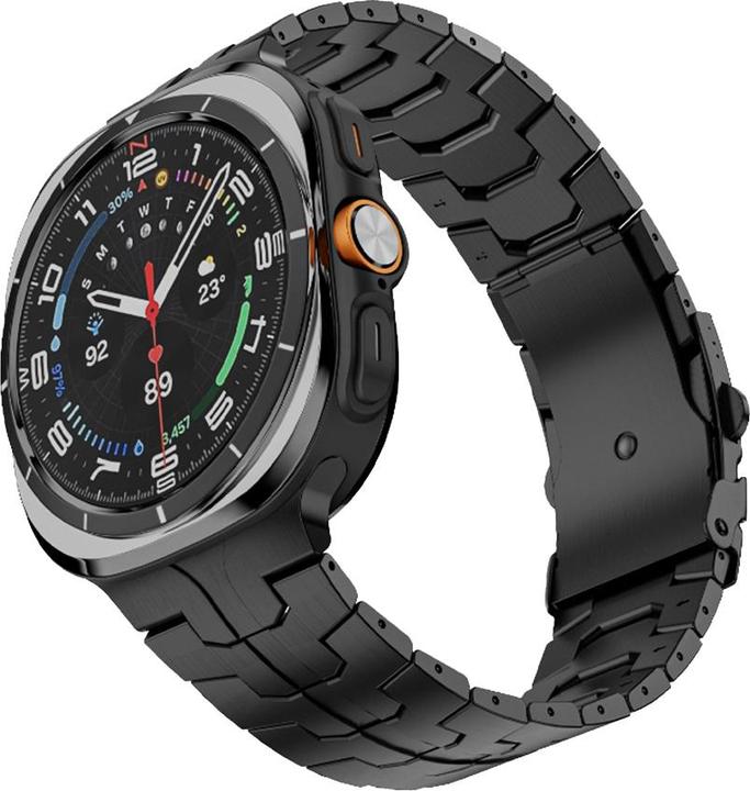 Techsuit - Watchband (W063) - Samsung Galaxy Watch Ultra 47mm - Black (Acier inoxydable)