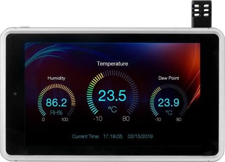 Produktbild PCE Instruments Datenlogger für Temperatur rel. Feuchte mit Bluetooth Interface und Touchscreen (Messgerätkoffer)