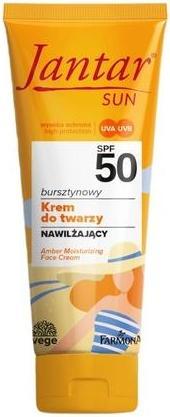Actual product image Farmona Jantar Amber Moisturizing Face Cream Spf50 50ml (Sun cream face, SPF 50, 50 ml)