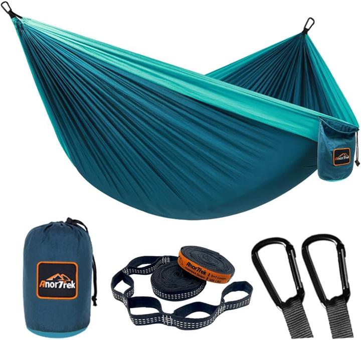 Produktbild AnorTrek Camping Hängematte mit Baumgurten (230 kg)
