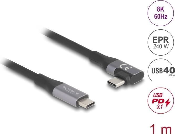 Actual product image Delock USB C – USB C (1 m, USB 4.0)