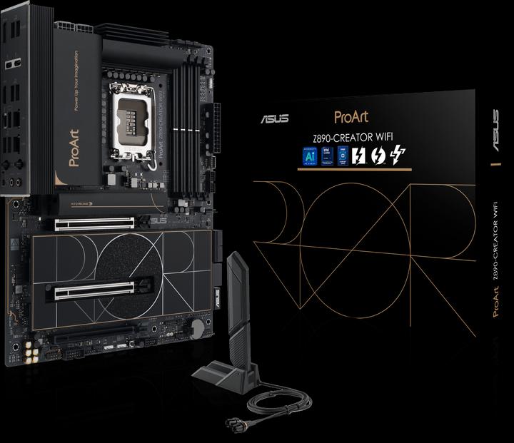 Actual product image ASUS MB PROART Z890-CREATOR WIFI (Intel,LGA1851,DDR5,ATX) (LGA 1851, Intel Z890, ATX)