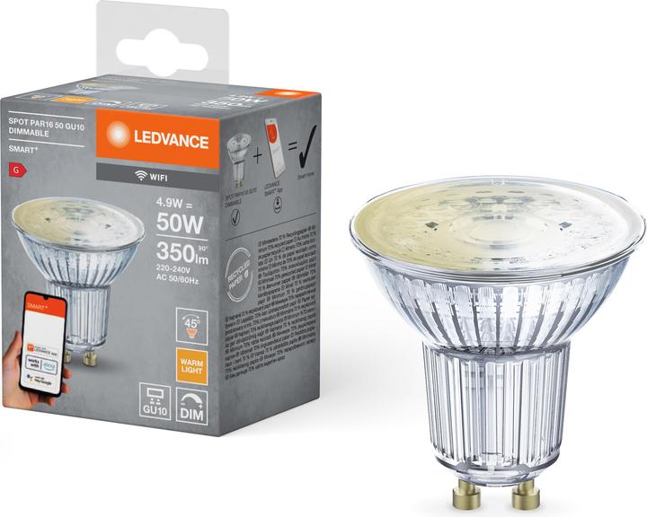 Actual product image Ledvance Smart+ Wifi Spot (GU10, 5 W, 350 lm, 1 x, G)