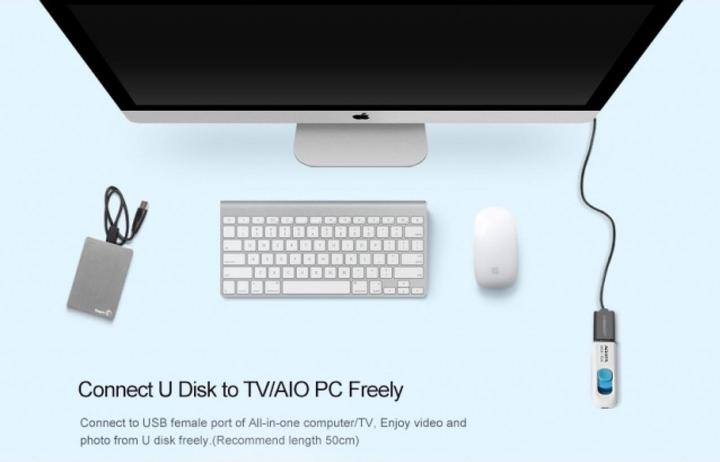 Produktbild Ugreen USB A – USB A (3 m, USB 2.0)