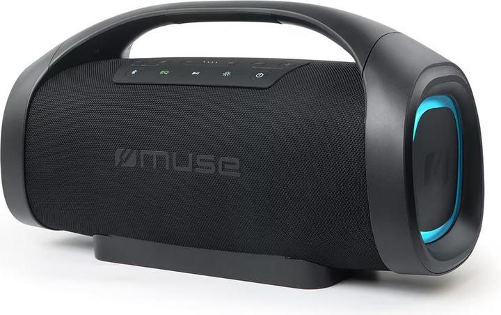 Muse Enceinte portable Bluetooth Splash Proof, noir (10 h, Fonctionnement sur batterie)