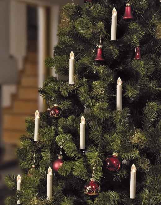 Actual product image Hellum LED Christmas tree candles wireless BASIS-SET 10 BS ww, Box (1 x)