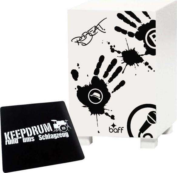 Produktbild Baff beatBOX Robeat Cajon Musik-Hocker WH mit Pad (Perkussion)