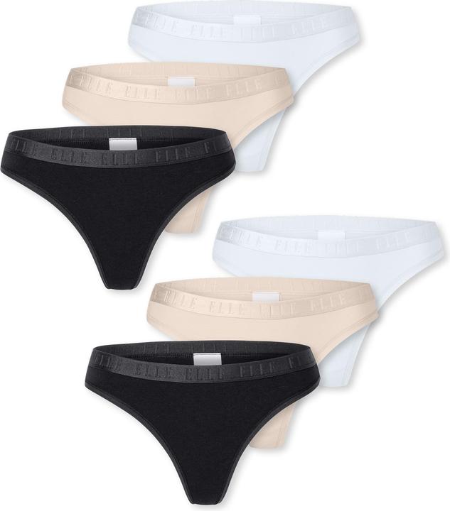 Elle Tanga Thong - SUPER SOFT (S, 6er Pack)