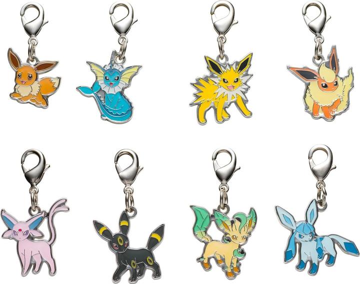 Pokémon Pokemon Center - Eevee, Vaporeon, Jolteon, Flareon, Espeon, Umbreon, Leafeon, Glaceon Schlüsselanhän