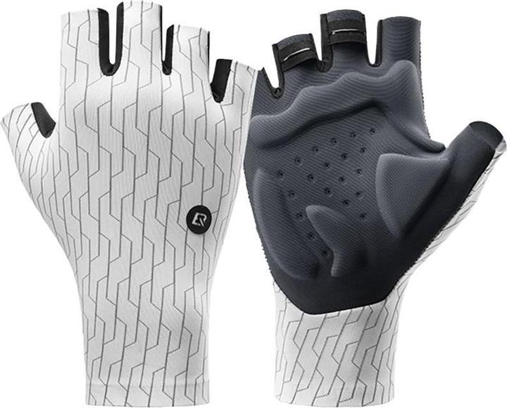 Rockbros Road Cycling Gloves Size: XL - White/Black (XL)