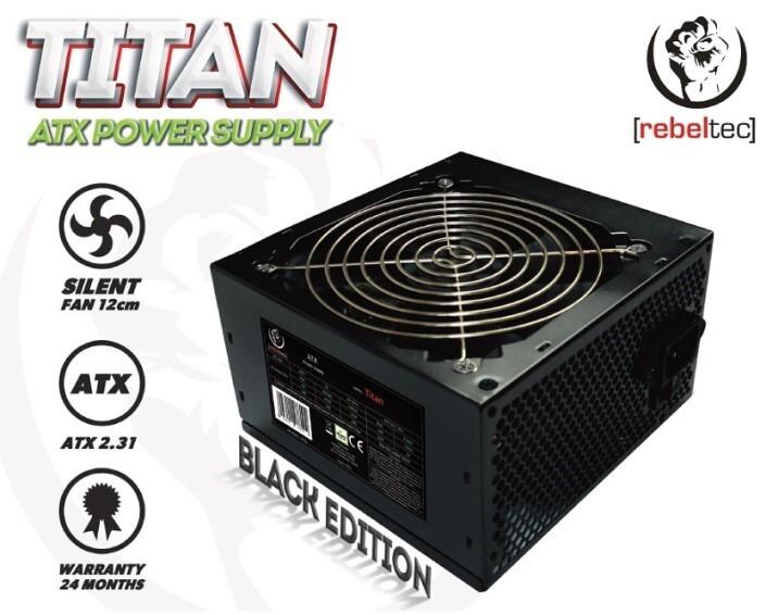 Image du produit Rebeltec Alimentation universelle pour ordinateur ATX ver. 2.31 TITAN 450 (450 W)