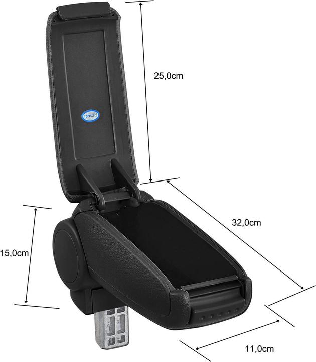 Immagine prodotto Pro-Tec Bracciolo centrale Mercedes Classe A W168 con vano portaoggetti in similpelle nero