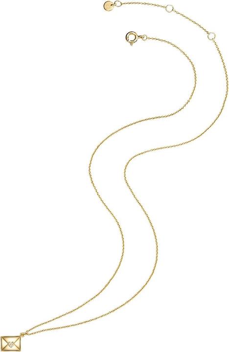 Immagine prodotto Glanzstücke München Busta da donna in argento con zirconi in oro giallo 45,0 cm di base + 5,0 cm di estensione - 24199 (Argento, 45 - 50 cm)