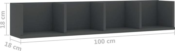 Image du produit VidaXL CD-Wandregal -Optik (100 x 18 x 18 cm)