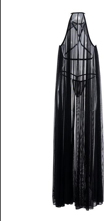 Image du produit Allure Cape and String Drama Queen OS- Black (Taille unique)
