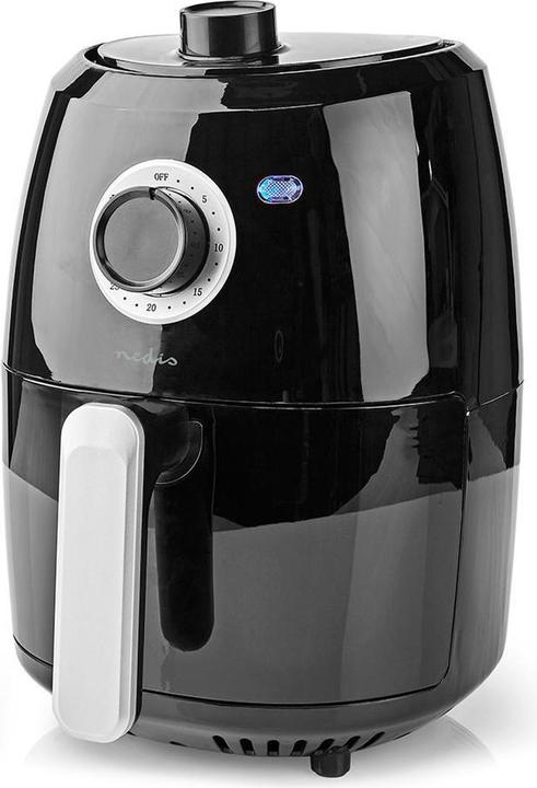 Produktbild Nedis Heissluft Friteuse | 2.4 l | Timer: 30 min | Analog | Aluminium / Schwarz (EU-Stecker)