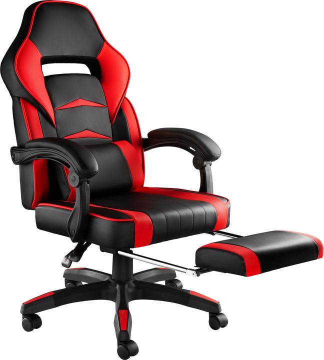 Produktbild tectake Racing Bürostuhl mit Fussstütze