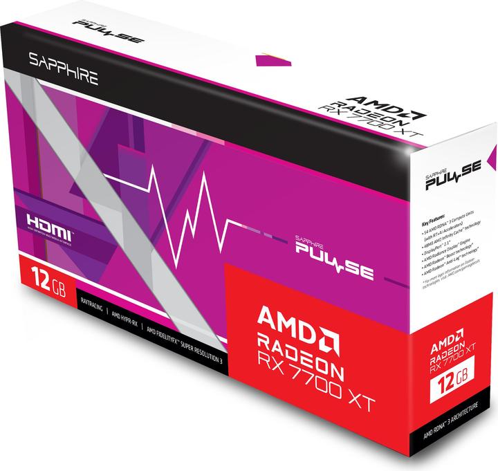 Produktbild Sapphire RX 7700XT Pulse Gaming (12 GB)