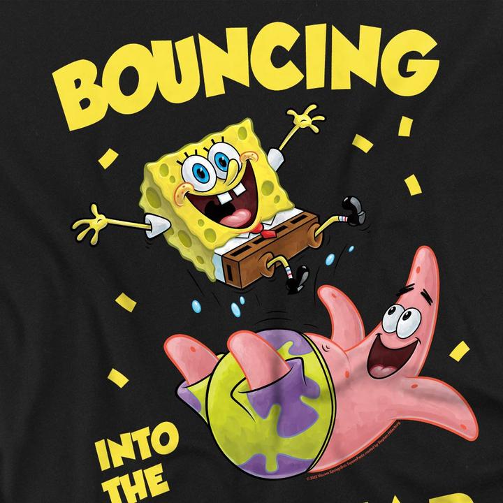 Produktbild Spongebob Squarepants Bouncing Into The New Year TShirt (M)