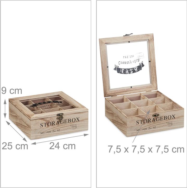 Actual product image Relaxdays Tea box