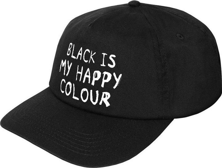 Produktbild Grindstore Black Is My Happy Colour BaseballMütze (One Size)