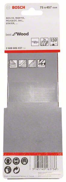 Actual product image Bosch Professional Zubehör PRO X440 sanding belt, 75 x 457 mm, G150 (150)