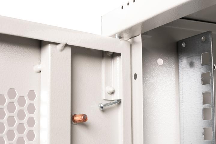 Produktbild Digitus 19" 12HE Wandgehäuse, SOHO PRO perforierte Tür, 595 x 540 x 400 mm, grau (12 HE, 19 Zoll Rack)