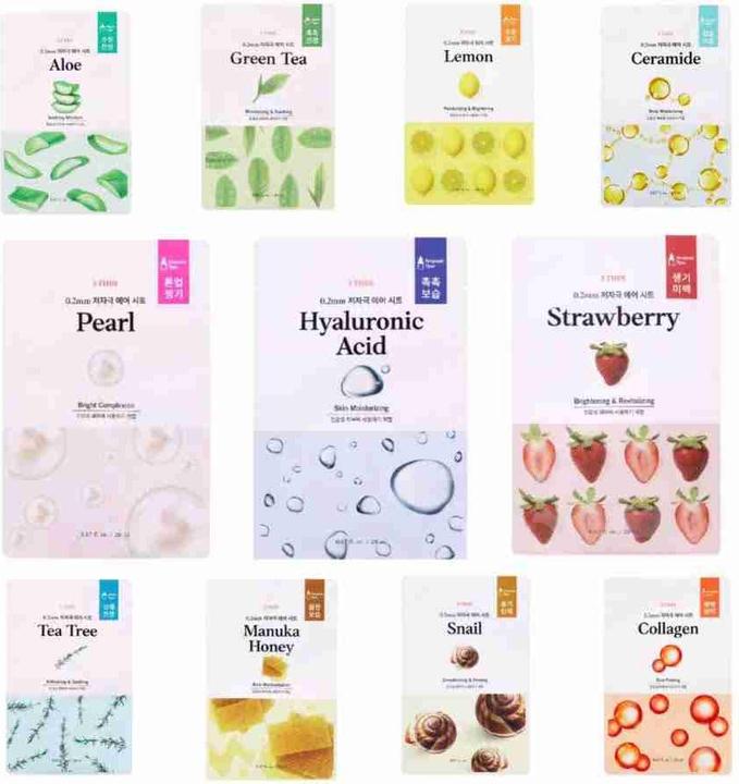 Actual product image Etude House 0.2mm Therapy Air Mask Green Tea