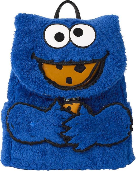 Produktbild Loungefly Sesame Street Cookie Monster Plush backpack + purse