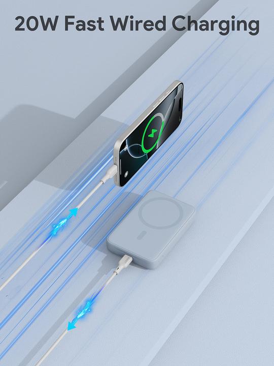 Actual product image Aukey MagFusion Slim (10000 mAh, 20 W, 37 Wh)