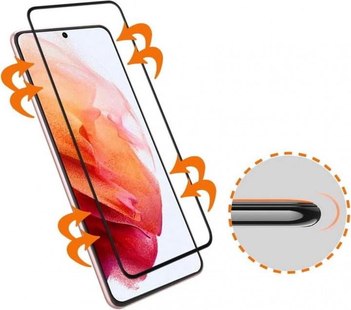 Actual product image Screenguard Samsung Galaxy S21 Full Screen Protective Glass Film 2.5D 9H (1 Piece, Samsung Galaxy S21)