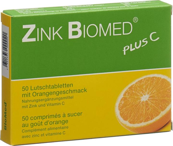 Biomed Zink plus C (50 Stück, Tabletten, 40 g)