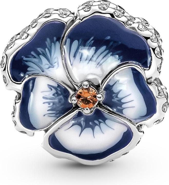 Immagine prodotto Pandora Fascino fiore di viola del pensiero blu (1.10 cm, Argento 925, Smalto)