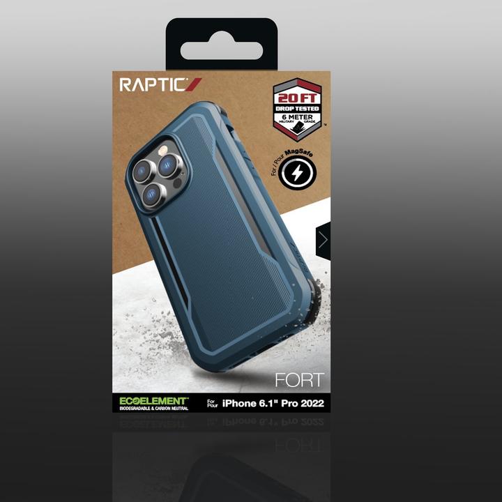 Actual product image X-Doria Fort Case iPhone 14 Pro with MagSafe armored blue cover (Apple iPhone 14 Pro)